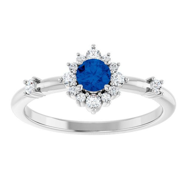 14k-white-lab-grown-blue-sapphire-&-1/6-ctw-natural-diamond-halo-style-ring