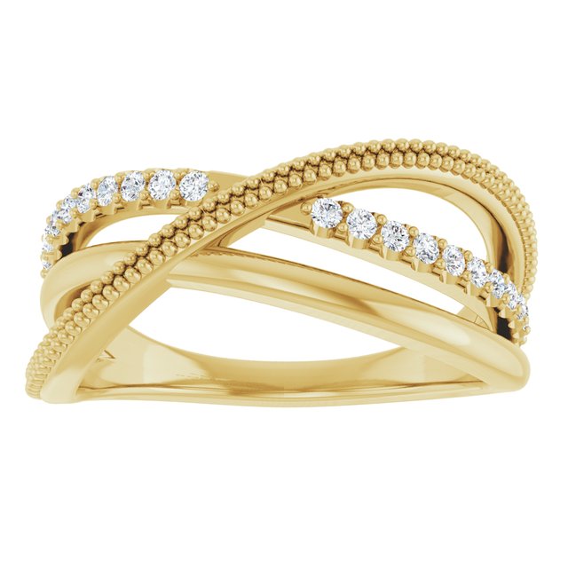 14k-yellow-1/5-ctw-lab-grown-diamond-criss-cross-ring