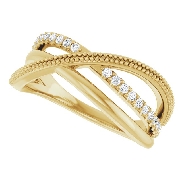 14k-yellow-1/5-ctw-lab-grown-diamond-criss-cross-ring