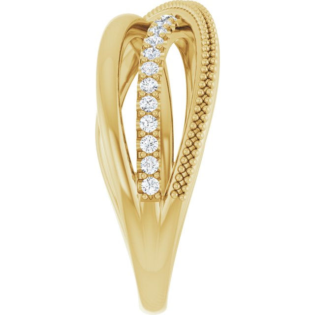 14k-yellow-1/5-ctw-lab-grown-diamond-criss-cross-ring
