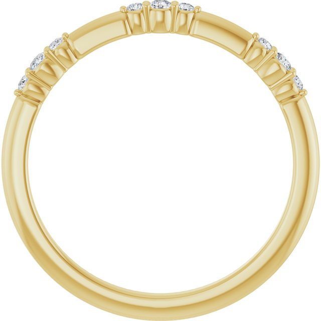 14k-yellow-1/8-ctw-lab-grown-diamond-stackable-ring