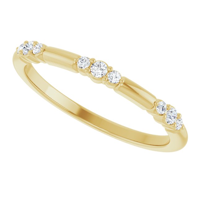 14k-yellow-1/8-ctw-lab-grown-diamond-stackable-ring