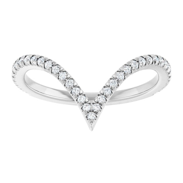 platinum-1/4-ctw-lab-grown-diamond--french-set-contour-band