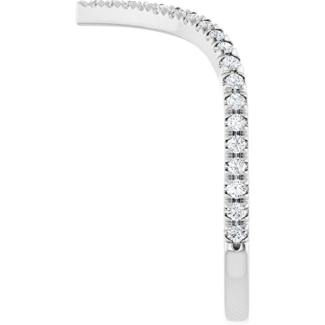 platinum-1/4-ctw-lab-grown-diamond--french-set-contour-band