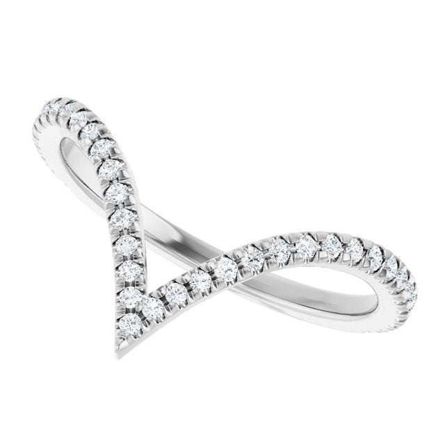 platinum-1/4-ctw-lab-grown-diamond--french-set-contour-band