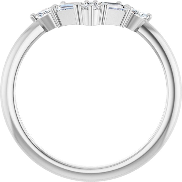 14k-white-1/4-ctw-lab-grown-diamond-v-ring