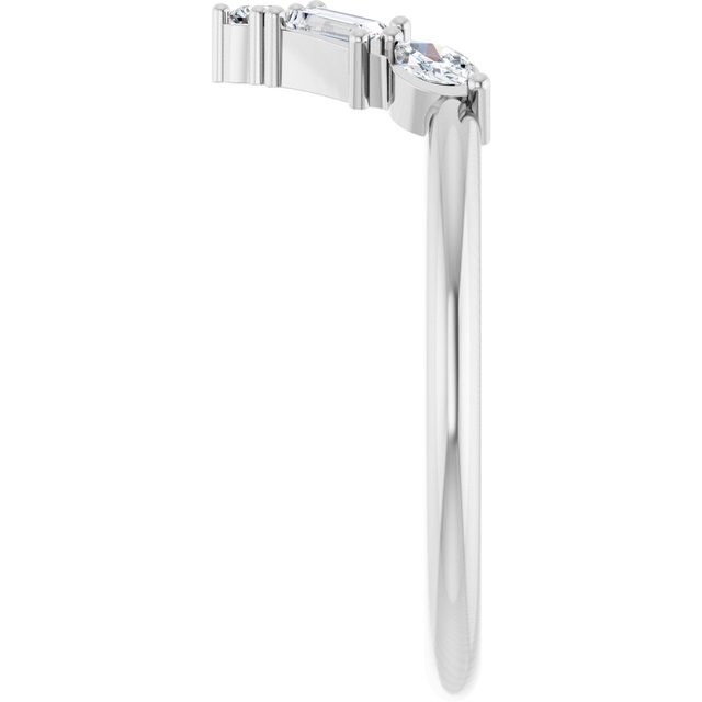 14k-white-1/4-ctw-lab-grown-diamond-v-ring