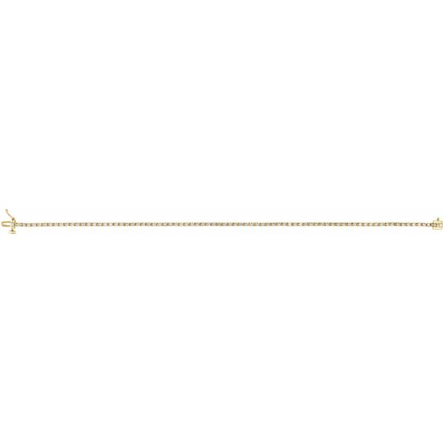 14k-yellow-1-ctw-lab-grown-diamond-line-7-1/4"-bracelet
