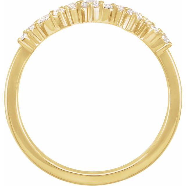 14k-yellow-1/4-ctw-lab-grown-diamond-scattered-stackable-ring