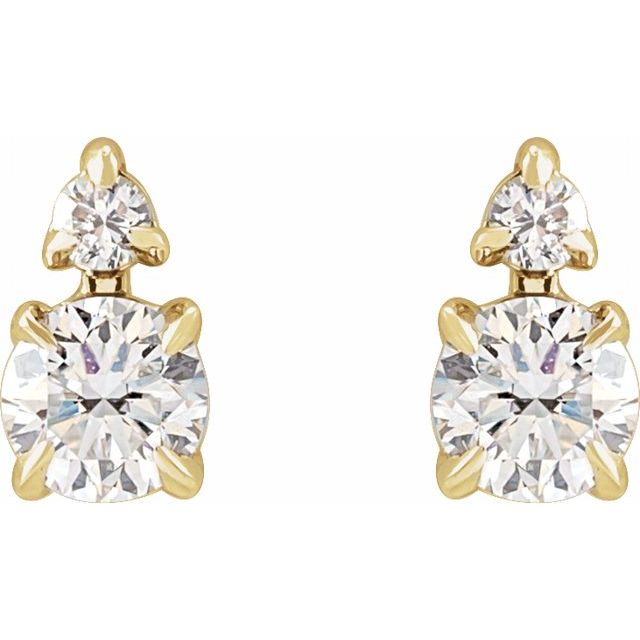 14k-yellow-1/3-ctw-lab-grown-diamond-earrings