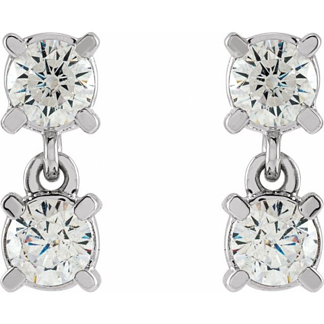 14k-yellow-1/2-ctw-lab-grown-diamond-two-stone-earrings