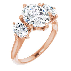 18K Yellow 10 Cushion Ring Mounting